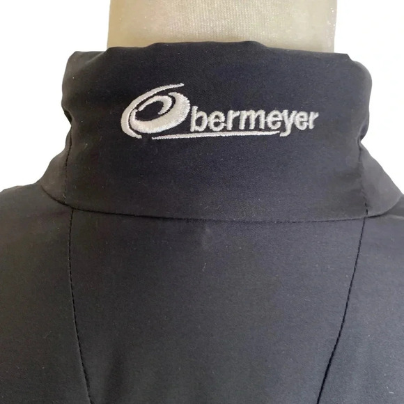 Obermeyer Y2K Women’s Black Bomber Zip Front Jacket Size 8 - Picture 5 of 10